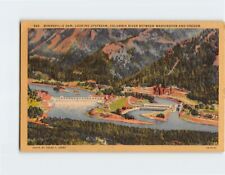 Postcard Bonneville Dam Columbia River Between Washington and Oregon USA picture