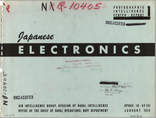 359 Page WWII Japanese & German Electronics Radar Radio Pictorial Handbook on CD picture