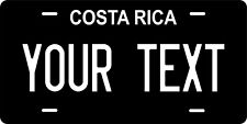 Costa Rica Black and White  Personalized License plates Auto Bike Motorcycle picture