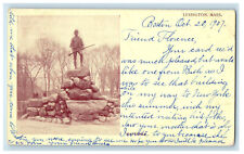 1907 Minuteman Monument Lexington Massachusetts MA PMC Posted Postcard picture