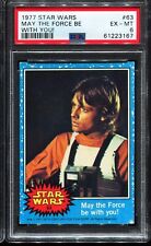 1977 PSA Star Wars #63 MAY THE FORCE BE WITH YOU PSA 6 EX-MT x picture