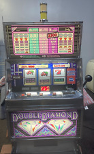 Vintage IGT Double Double Diamond Slot Machine Rectangle Glass picture