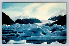 Seward, AK-Alaska, Portage Glacier Antique, Vintage Postcard picture
