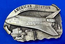 1983 American Aviation Commemorative Plane Pilots belt buckle by Arroyo Grande picture