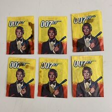 1984 Monty the Story of 007 James Bond Trading Card 6 Sealed Pack Lot - Rare picture