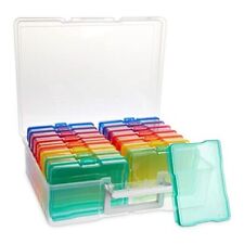 Bright Creations 16 Transparent 4x6 Photo Storage Boxes and Organizer with  picture