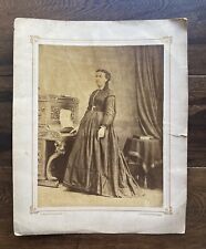 Alexander Gardner Washington DC Civil War Era Lovely Woman & Organ Antique Photo picture