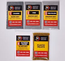 National Geographic Polishing Media Grit Kit w/ pellets for 3 lb Rock Tumbler picture