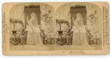 c1890's Rare Stereoview Card With Double Exposure Effect Ghost 