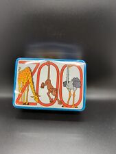 Vintage JSNY Storage Tin Box with Fridge Magnets picture