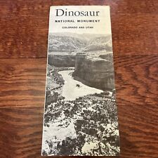 Vintage 1962 Dinosaur National Monument Brochure Pamphlet Map Guide Info CO UT picture