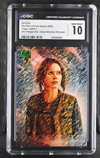 Topps Star Wars Chrome Galaxy (2026) Jyn Erso ARO-1 Green Shimmer /199 CGC 10 picture
