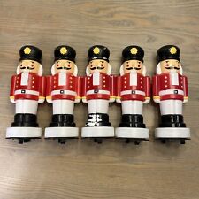 Lot Of 5 VTG 1995 Empire Nutcracker Toy Soldier Blow Mold 10” Pathway Toppers #C picture