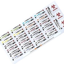 Umbrella Corporation Resident Evil Virus Parasites Fungus Vial Stickers 12x38mm picture