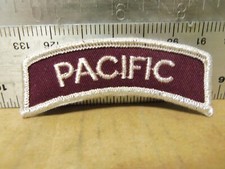 Pacific Embroidered Tab Patch (NOS) picture