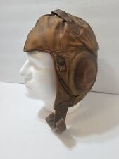 WWI Leather Flight Helmet By Western Electric Co. Helmet 1-A VERY RARE picture