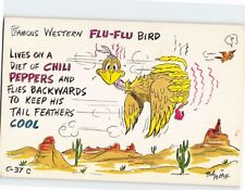 Postcard Famous Western Flu-Flu Bird picture