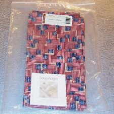 Longaberger Old Glory NAPKINS (Pair) ~Made in USA~ Hard-to-find  picture