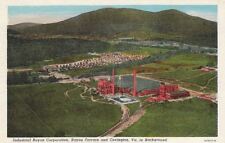  Postcard Industrial Rayon Corporation Rayon Terrace Covington VA Background picture