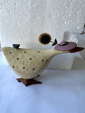 Williraye Studios - SUNFLOWER PARADE, GERTIE - GOOSE WITH HAT AND SUNFLOWER picture