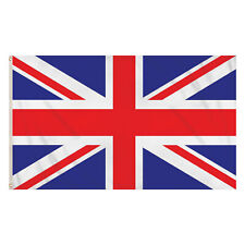 5X3FT Union Jack Large Flag Brass Eyelets Double Stitch Edge UK Great Britain picture
