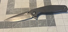 ABKT TAC Catalyst Linerlock Black G10 Folding D2 Steel Pocket Knife 1026B picture