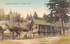 Hand Colored Postcard Artistic Residence in Calistoga, California~126630 picture