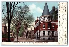 1905 William Street & YMCA  Building New Bedford Massachusetts Antique Postcard picture