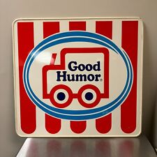 VTG c.1980s Good Humor Ice Cream Truck Striped Sign Board - 22.5