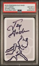 2019 Pokemon Old Maid Japanese Spare Card SIGNED AUTO 8 JAY GOEDE PSA 8 NM MT picture
