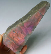 TOP 164G Natural Purple Flash Rainbow Labradorite Crystal Polished Healing YR237 picture