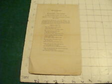 Original 1862 EVENING PRAYERS july 22, 1862 - 4pgs, I show all picture