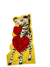 Vintage Valentine Zebra Heart Card Collection Dont Get Uppitty Be My Valentine picture