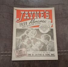 Vintage Jayne's Medical Almanac By Dr. D. Jayne & Son Inc 1939 Weather Facts NM picture