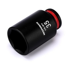 Mixpower 1/2" Drive Deep Impact Socket, Cr-mo, 35mm, Metric, 6 Point, 35mm picture