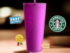 💜✨NEW Starbucks 2022 Neon Purple Soft Touch 24 oz Venti Tumbler picture