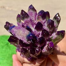329G New find sky purple phantom quartz crystal cluster mineral sample picture