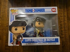 Funko Pop Dumb And Dumber Lloyd Christmas On Bicycle #95 picture