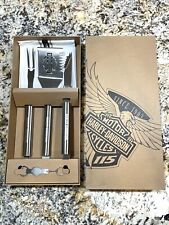Harley Davidson 115th Anniversary Stainless Steel BBQ Grilling Set With Towel picture