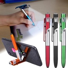 4‑in‑1 Ballpoint Pen W/ LED Light, Phone Holder & Writing Tool picture