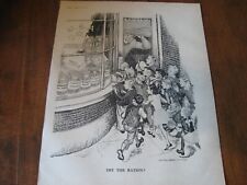 1949 Original POLITICAL CARTOON - UNITED STATES USA as CANDY STORE for WEAPONS picture