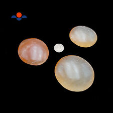 Orange Selenite Polished Crystal Palm Oval Stone Approx 2.5