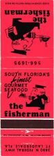 The Fisherman South Florida's Finest Gourmet Seafood Vintage Matchbook Cover picture