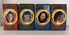 2001 Burger King Lord of the Rings Glass Goblets - Complete Set of 4  - NIB picture
