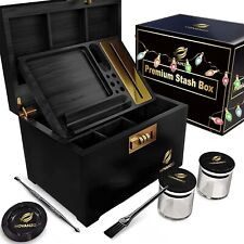 Premium Large Stash Box - Smell Proof Stash Box with Rolling Tray picture