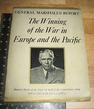 General Marshall's Report Winning the War in Europe & Pacific WWII NiceCondition picture