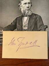 JOHN TYNDALL SIGNED CARD, PHYSICIST, GREENHOUSE EFFECT, GLACIERS, DARWIN picture