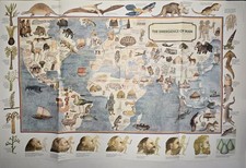 Vintage Educational “The Emergence of Man” Timeline Poster, 1972 Time Life Books picture