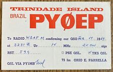 QSL Card - Trindade Island Brazil  Orio E. Parrella  PY0EP 1969  Postcard picture