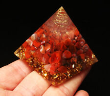 Natural mixde broken stones with pyramid carving Crystal Quartz Healing Decorate picture